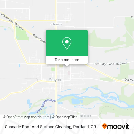 Cascade Roof And Surface Cleaning map