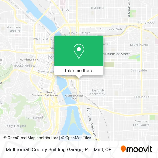 Multnomah County Building Garage map