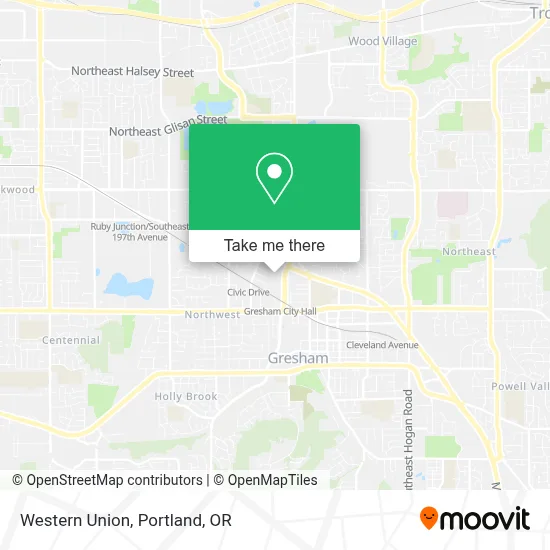Western Union map