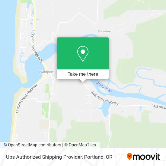 Ups Authorized Shipping Provider map