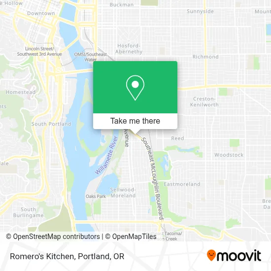 Romero's Kitchen map