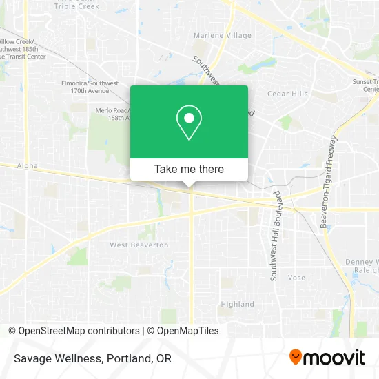 Savage Wellness map
