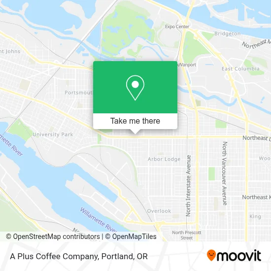 A Plus Coffee Company map