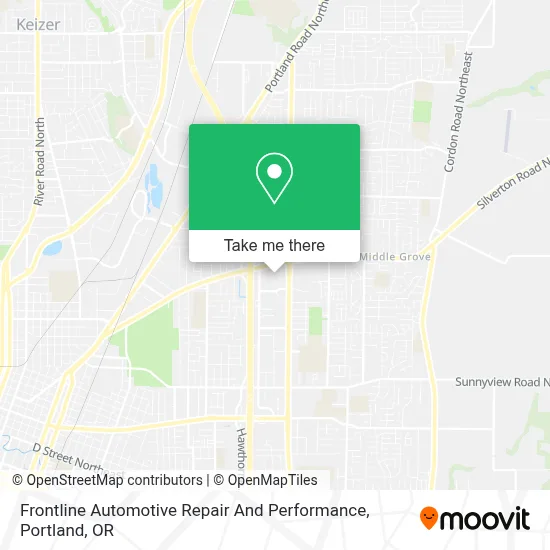 Frontline Automotive Repair And Performance map