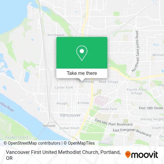 Vancouver First United Methodist Church map