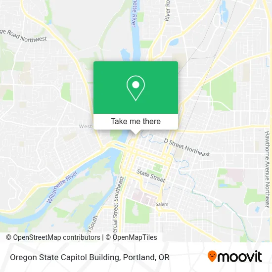 Oregon State Capitol Building map