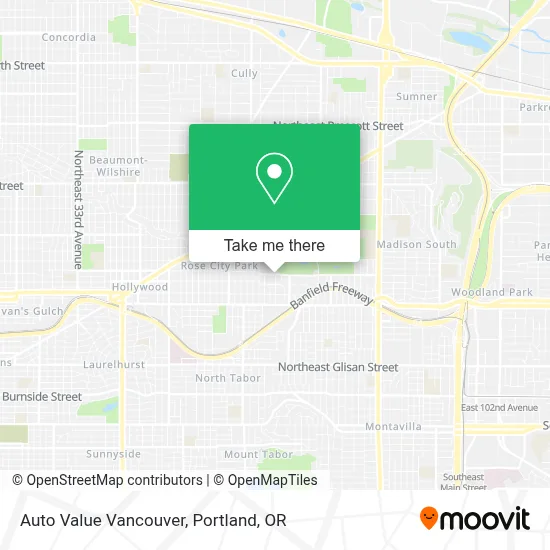 Auto Value Vancouver map