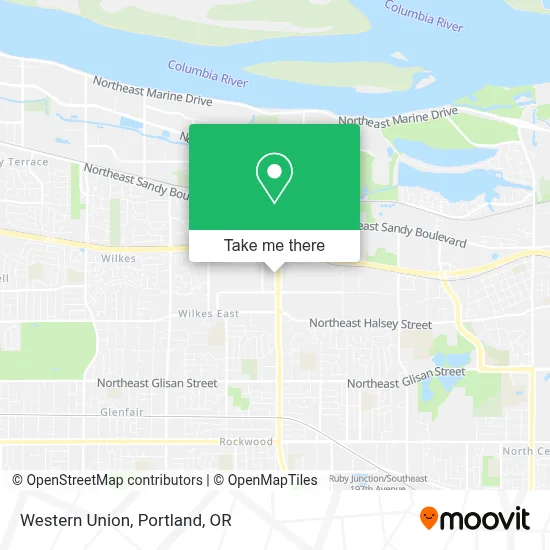 Western Union map