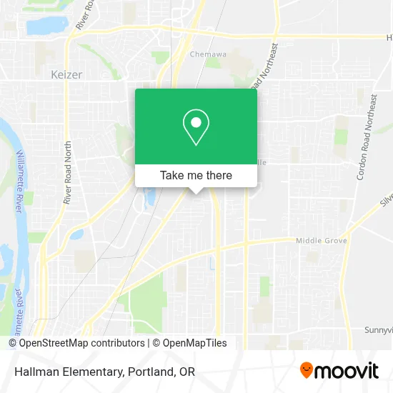Hallman Elementary map