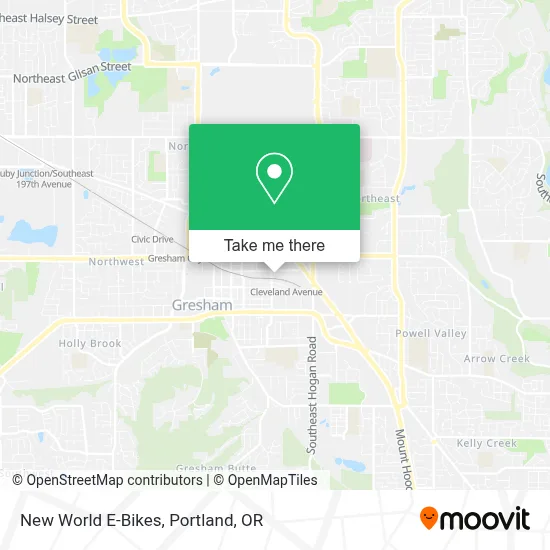 New World E-Bikes map