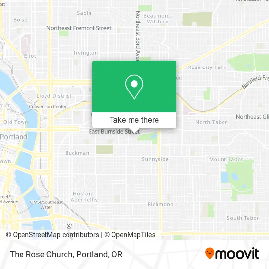 The Rose Church map