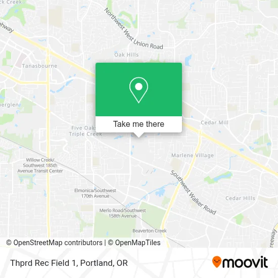 Thprd Rec Field 1 map