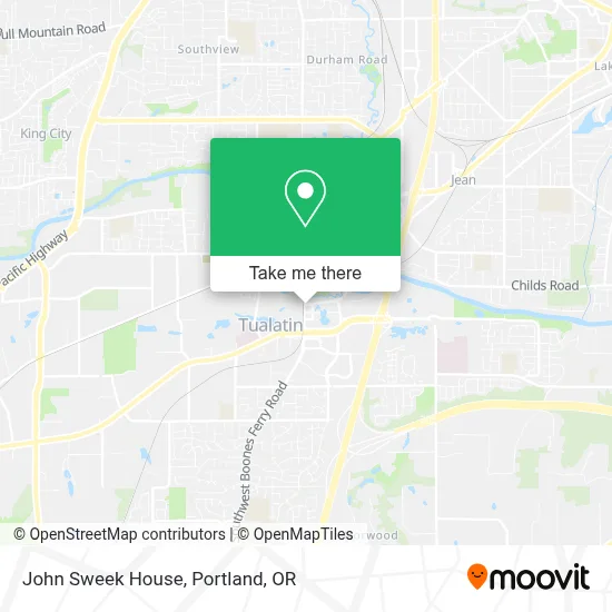 John Sweek House map