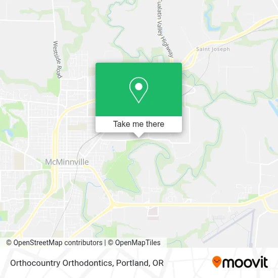 Orthocountry Orthodontics map