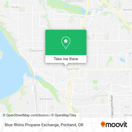 Blue Rhino Propane Exchange map