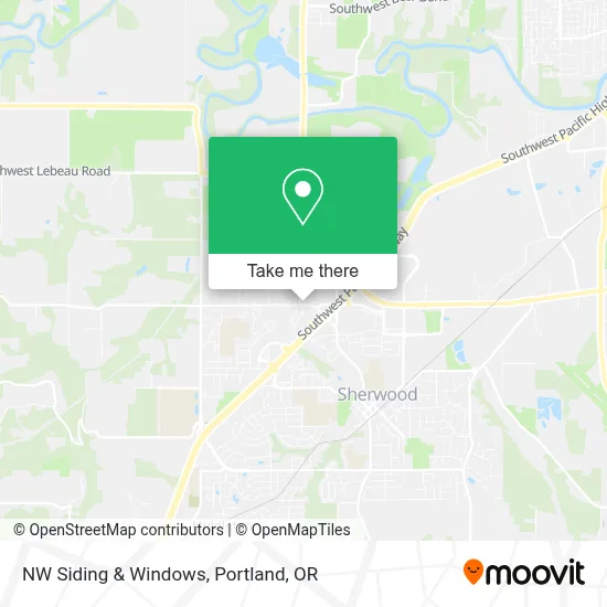 NW Siding & Windows map