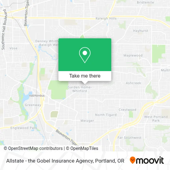 Allstate - the Gobel Insurance Agency map