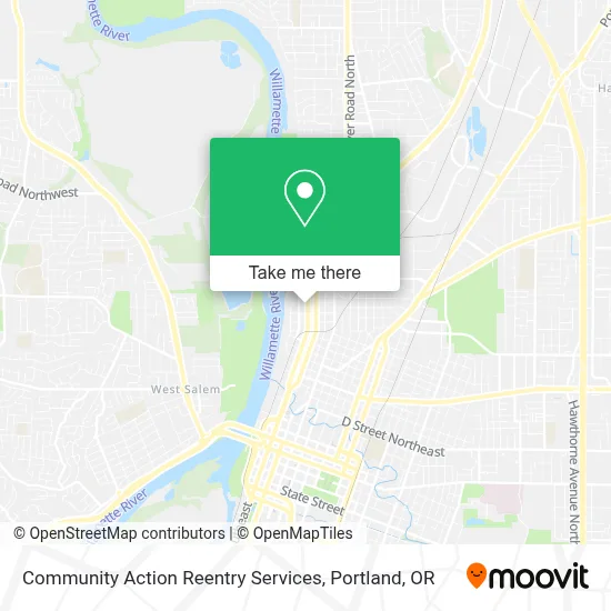 Community Action Reentry Services map