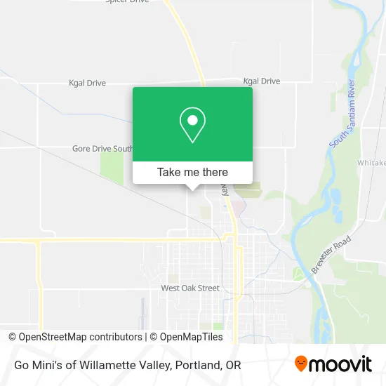 Go Mini's of Willamette Valley map