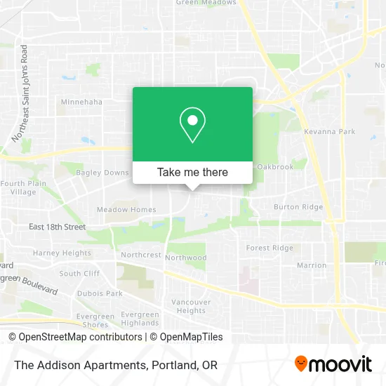 The Addison Apartments map