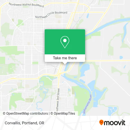 Corvallis map