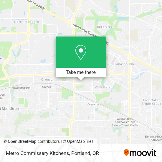 Metro Commissary Kitchens map