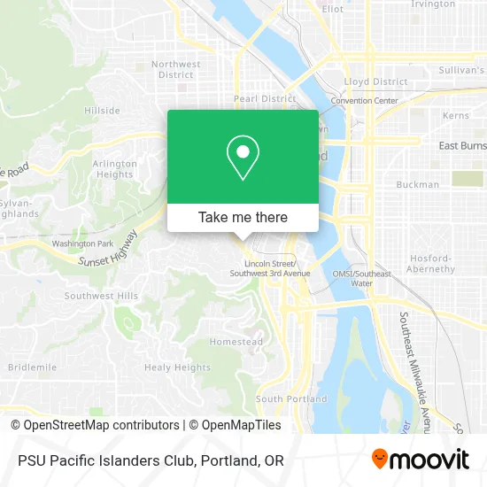 PSU Pacific Islanders Club map