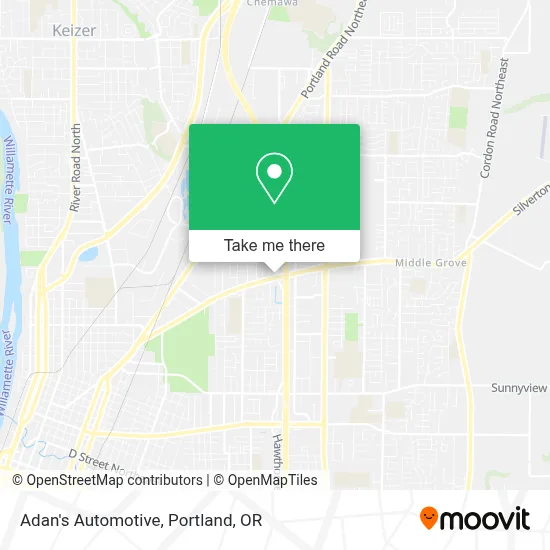 Adan's Automotive map