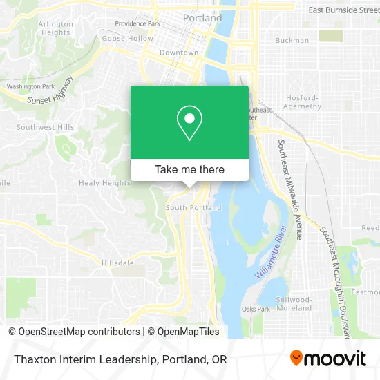 Thaxton Interim Leadership map