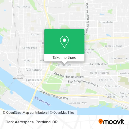 Clark Aerospace map