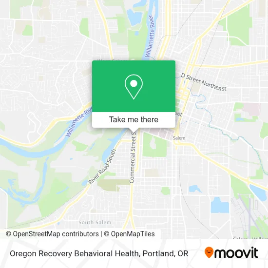 Oregon Recovery Behavioral Health map