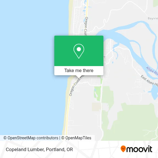 Copeland Lumber map