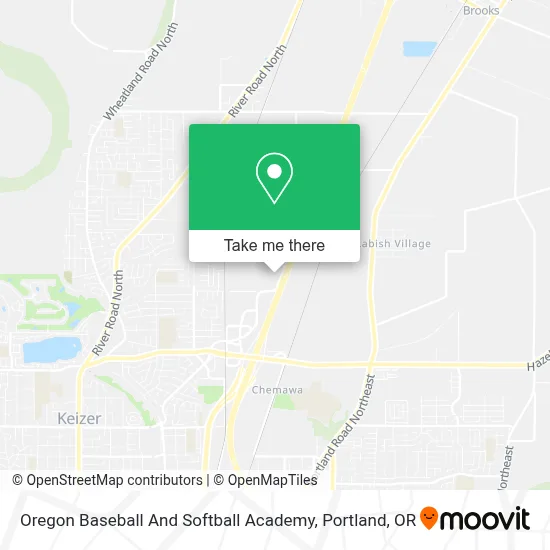 Oregon Baseball And Softball Academy map