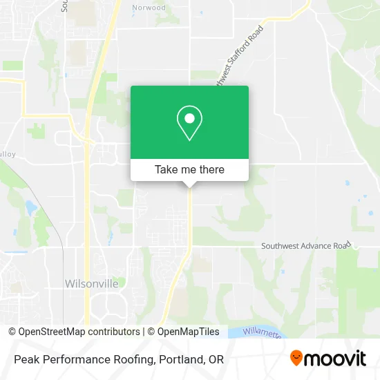 Peak Performance Roofing map