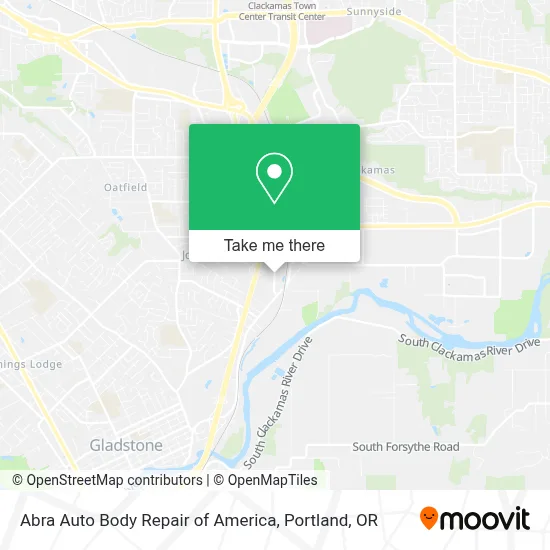 Abra Auto Body Repair of America map