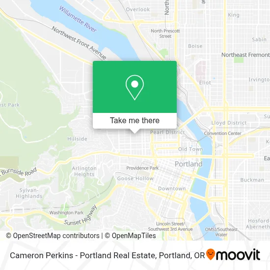 Cameron Perkins - Portland Real Estate map