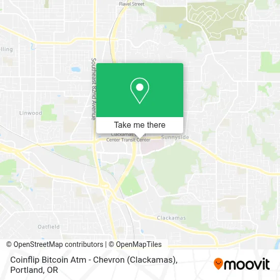 Coinflip Bitcoin Atm - Chevron (Clackamas) map
