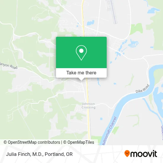 Julia Finch, M.D. map