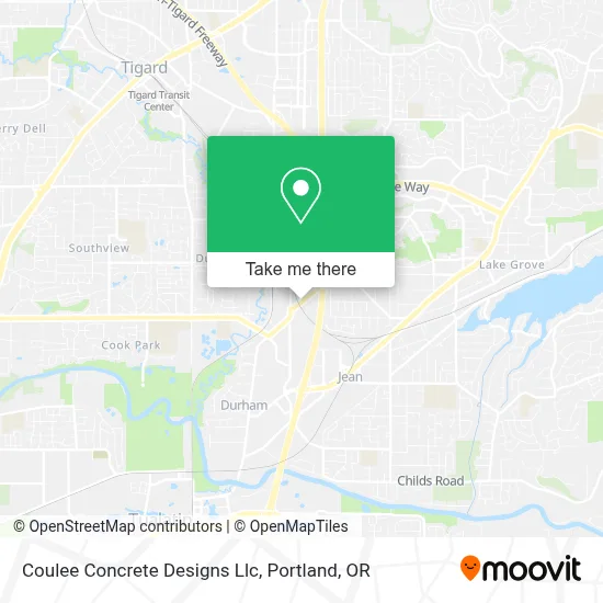 Coulee Concrete Designs Llc map