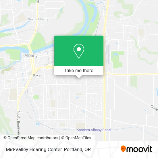 Mid-Valley Hearing Center map