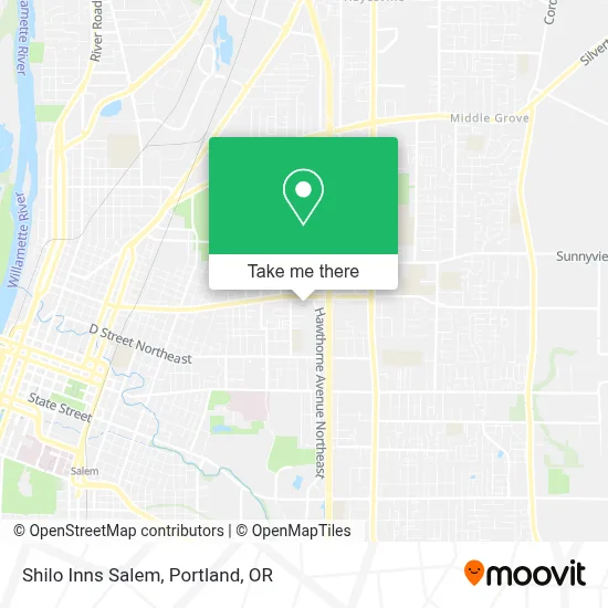 Shilo Inns Salem map