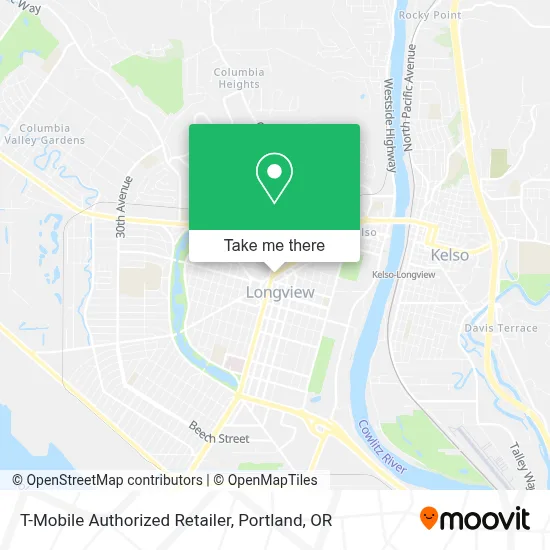 T-Mobile Authorized Retailer map
