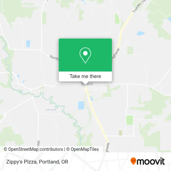 Zippy's Pizza map
