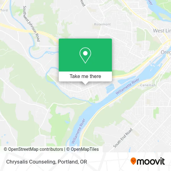 Chrysalis Counseling map