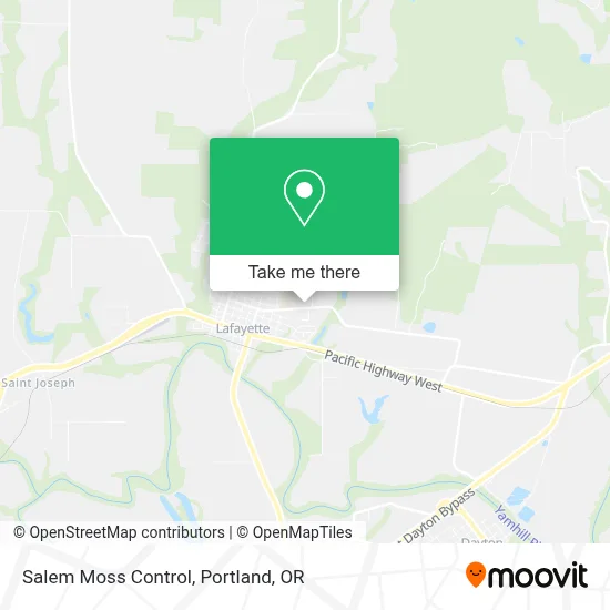 Salem Moss Control map