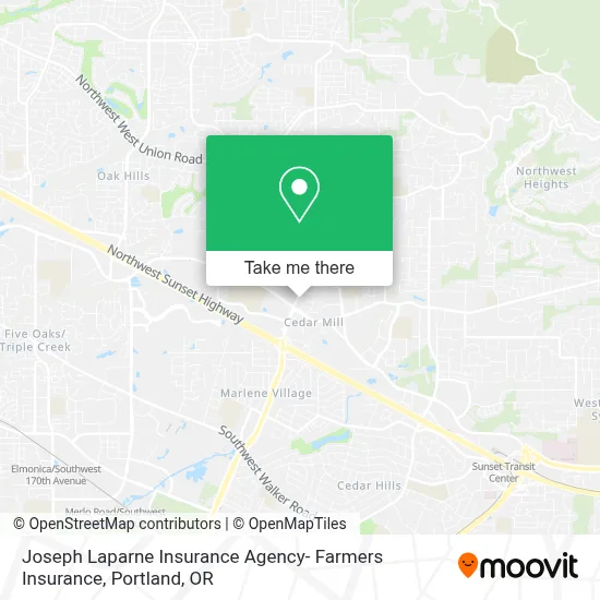 Joseph Laparne Insurance Agency- Farmers Insurance map