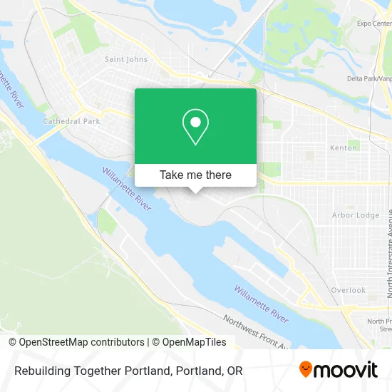 Rebuilding Together Portland map