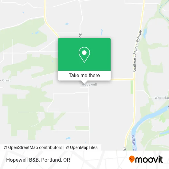 Hopewell B&B map