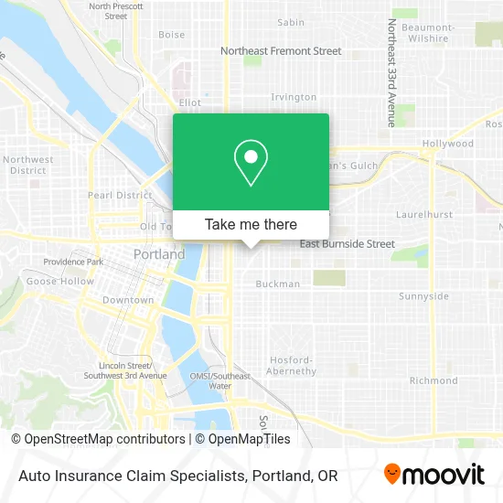 Auto Insurance Claim Specialists map