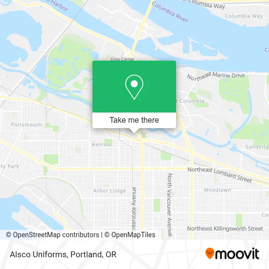 Alsco Uniforms map
